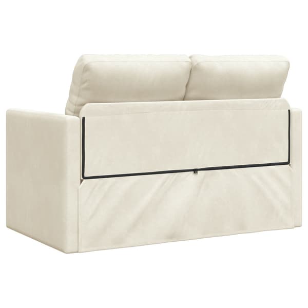 Soffsäng Kräm 204 x 122 x 60 cm Sammet