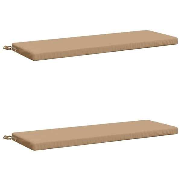 2-delade Bänk Kuddar SOEST 2 st 100% Polyester Sand