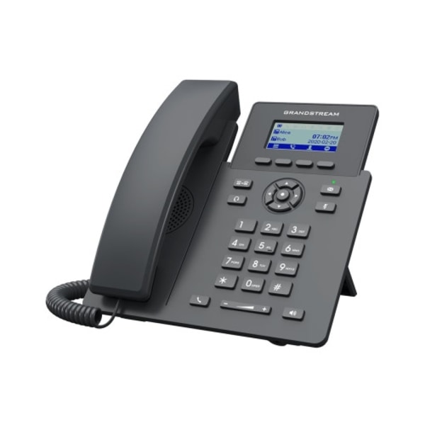 Grandstream GRP Series GRP2601 - VoIP-telefon - 5-vägs samtalsförmåg Svart