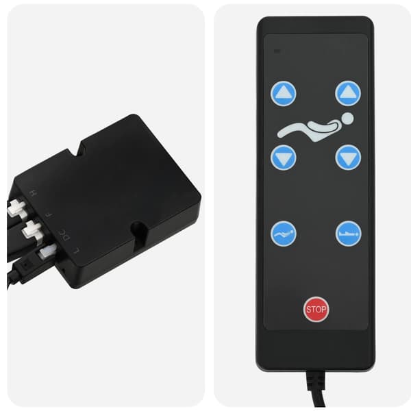 Elektrisk Justerbar Säng Ram Blå 200 x 70 x 33,5 cm Stål