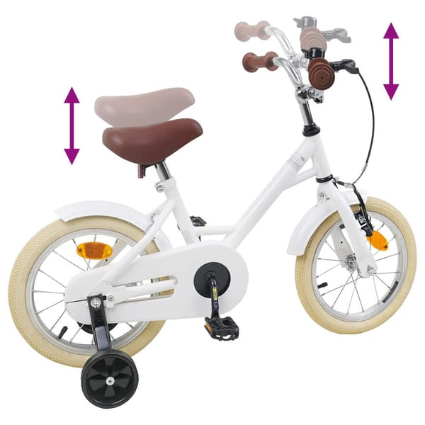 Barncykel 12 Tum för 2-4 åringar Vit