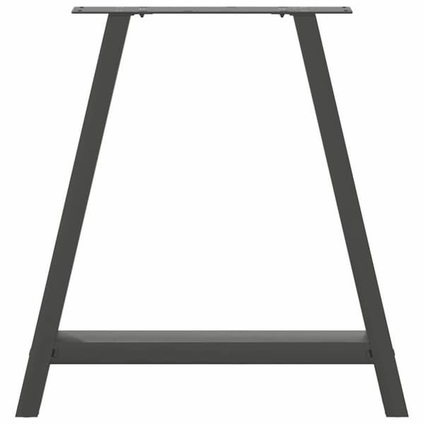 Matbordsben A-formade 2 st antracit 80x(72-73) cm stål