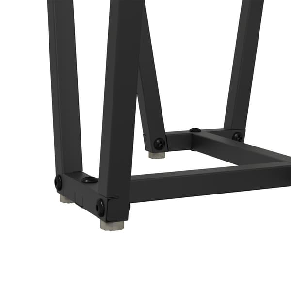 Sidobordsset 2 pcs Svart Ek