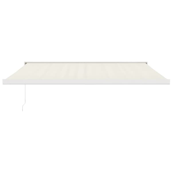 Markis infällbar gräddvit 4,5x3 m tyg&aluminium