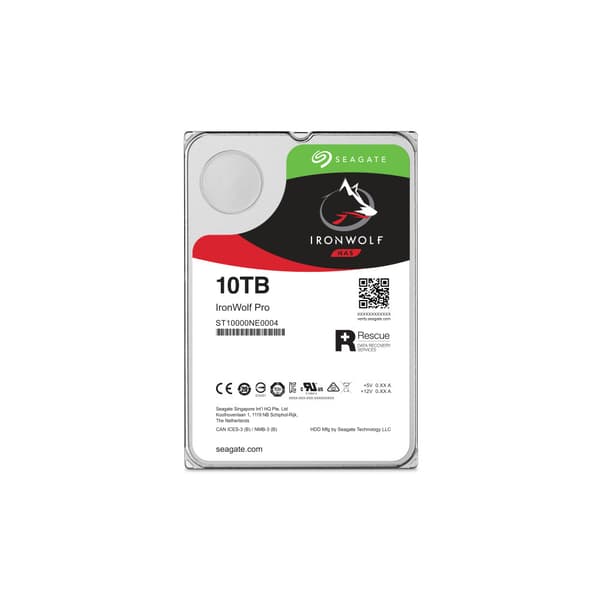 Seagate IronWolf Pro ST10000NT001 - hårddisk - 10 TB - SATA 6Gb/s