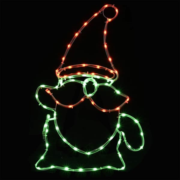 LED-tomte LOVIISA 80 LED-lampor Mångfärgad och 38 x 60 cm