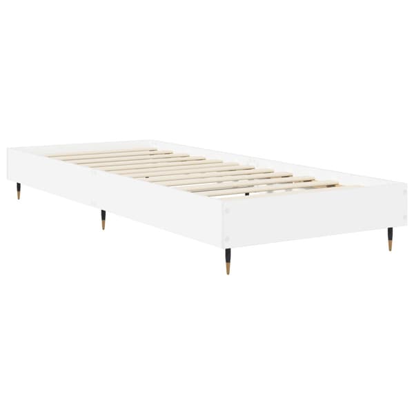 Sängram Vit 80 x 200 cm Konstruerat trä