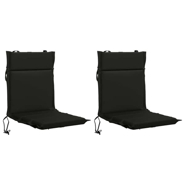 2-delade Höga Ryggstolsdynor GEMERT 2 st 100% Polyester Svart