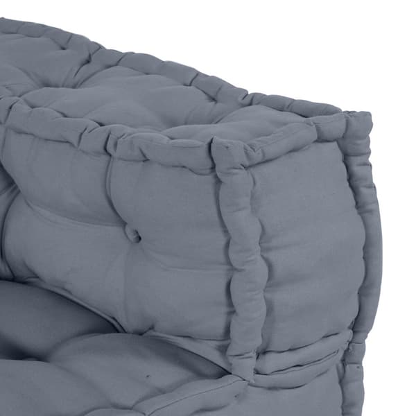 Modulsofa enhet 3 pcs Grå Tyg