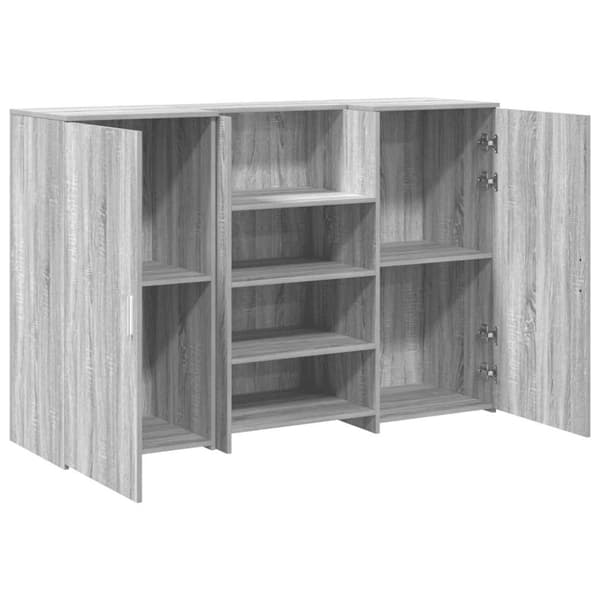 Receptionsdisk grå sonoma 155x50x103,5 cm konstruerat trä