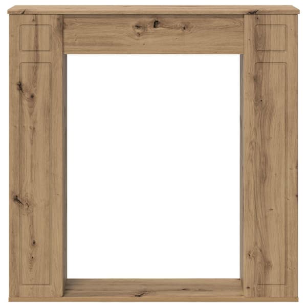 Eldstadsram Artisan-ek 100 x 20 x 100 cm Konstruerat trä