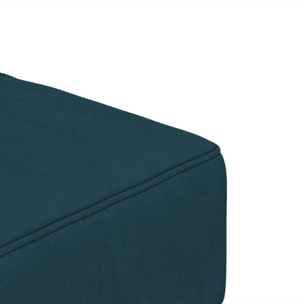 Bäddsoffa 2-sits med två kuddar blå sammet
