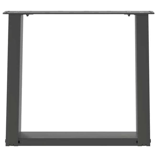 Soffbordsben U-formade 2 st antracit 50x(42-43) cm stål