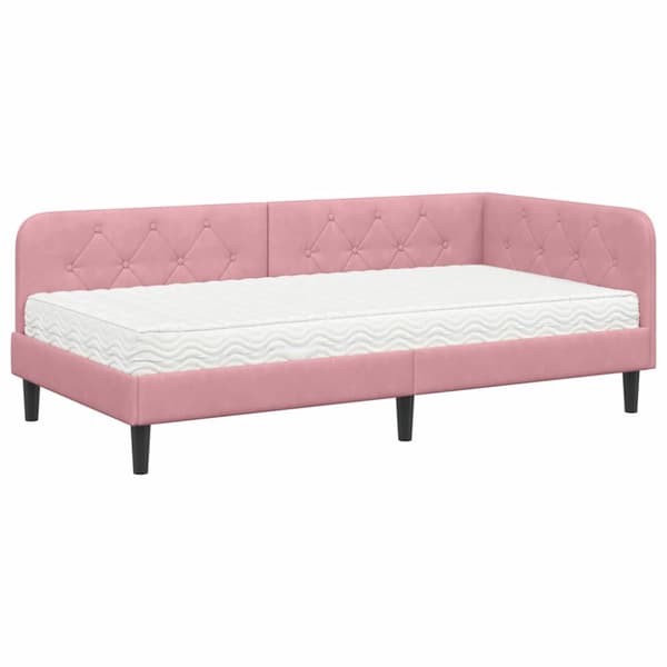 Hörn Sängram Rosa 100 x 200 cm Sammet