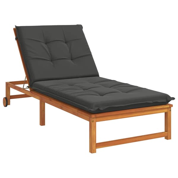 Solstol Kudde GEMERT 100% Polyester Antracit 190 x 70 x 9 cm