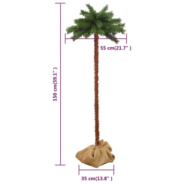 Konstpalm med LEDs 150 cm