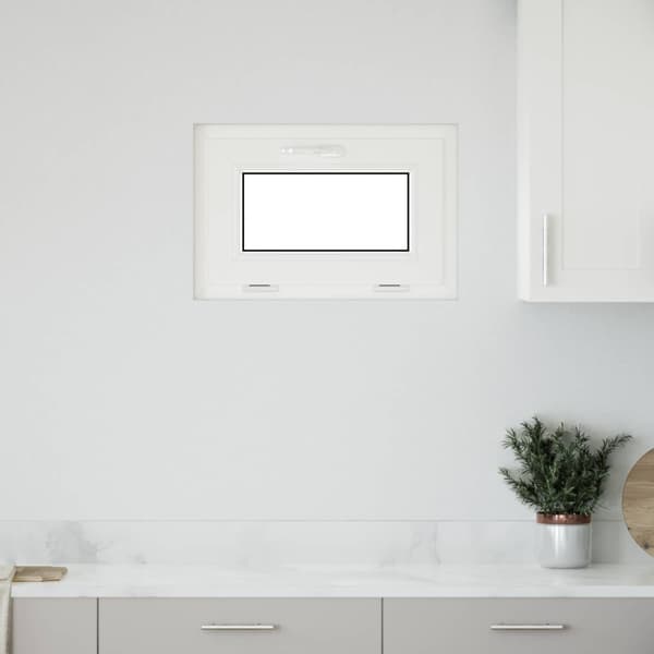 Källarfönster RISOR 60 x 40 cm PVC och glas Antracit