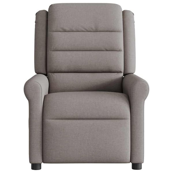 Elektrisk massagefåtölj taupe tyg