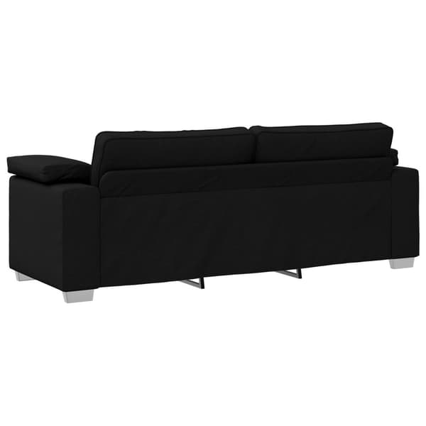 Soffa 2 pcs Svart 219 x 80 x 82 cm tyg