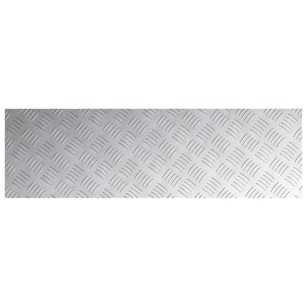 Trappsteg Rektangulär 2 pcs Silver 100 x 30 cm Aluminium