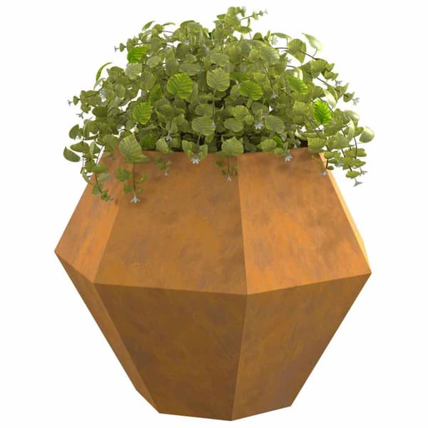 Planteringskärl 2 pcs Rostig 100 x 100 x 80 cm