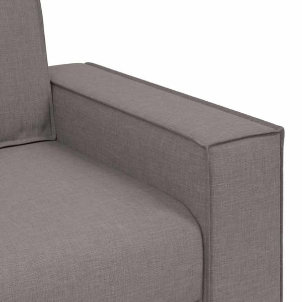 2-sitssoffa taupe 180x78x84 cm tyg