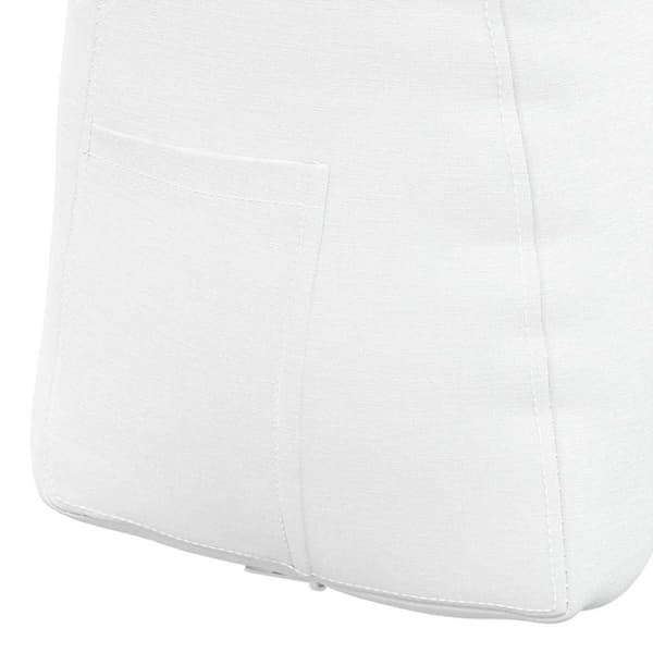Ryggkudde Vit 60 x 24 x 50 cm tyg