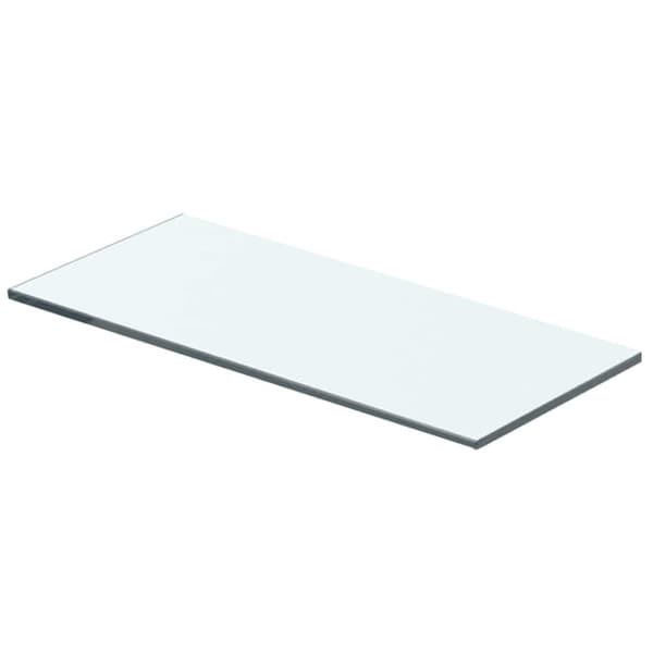 Hyllplan 2 st glas genomskinlig 40x12 cm