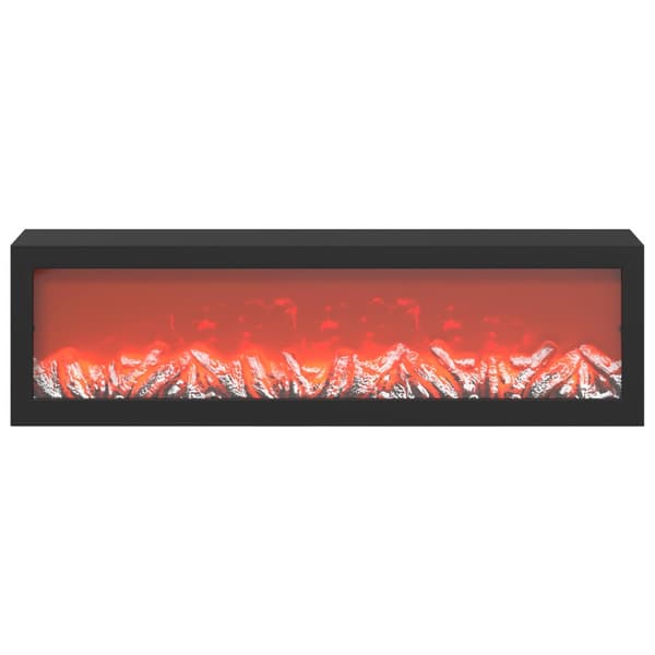 Elektrisk eldstad Vit 114 x 18 x 58,5 cm Konstruerat trä