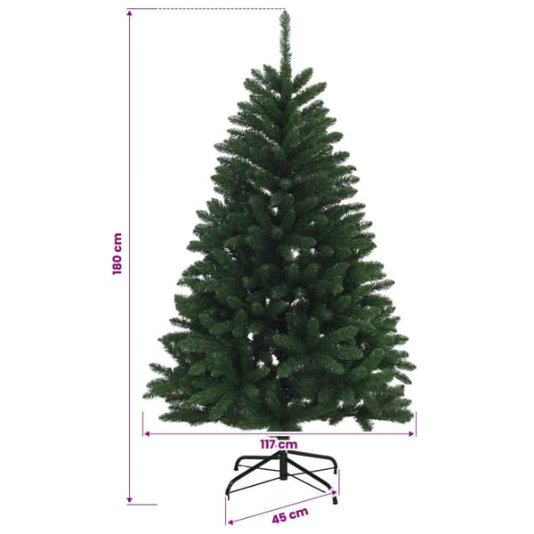Plast Hingad Julgran 180 cm PVC Medium Grön