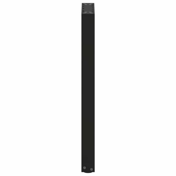 Konsolbordsben U-formade 2 st svarta 38x(72-73) cm stål