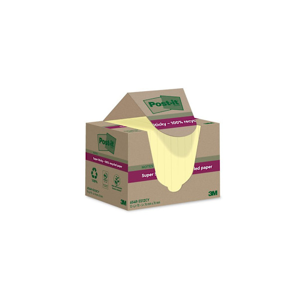 Notes POST-IT SS 76x76mm rec gul 12/fp