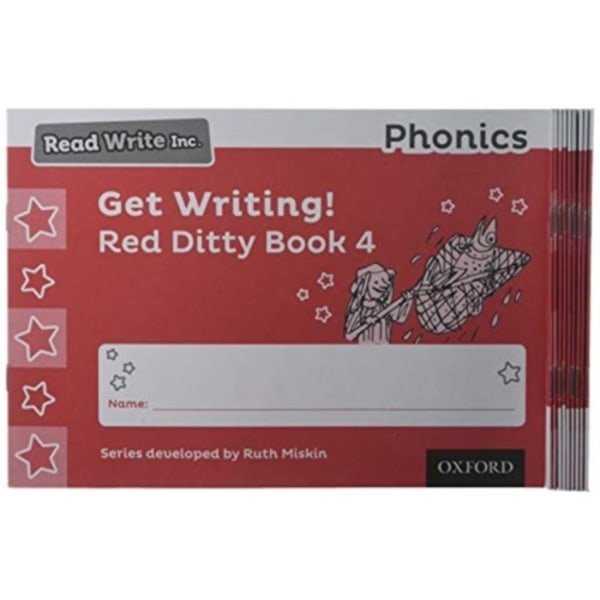 Read Write Inc. Phonics: Get Writing! Red Ditty Book 4 Pack of 10 (häftad, eng)