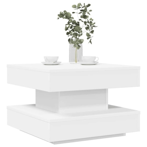 Soffbord 360 grader vridbart vit 50x50x34,5 cm