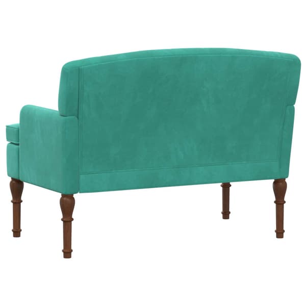 Loveseat med knapprapport Turkos 111 x 65 x 79 cm Sammet