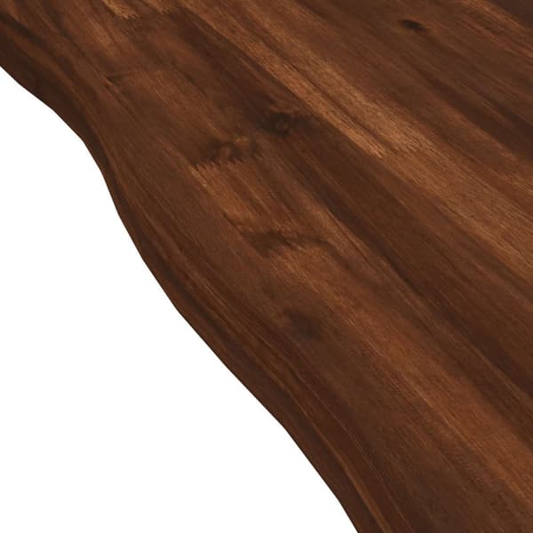 Rektangulärt Bordsskiva 90 x 50 x 3,5 cm Rektangulär Mörkbrun