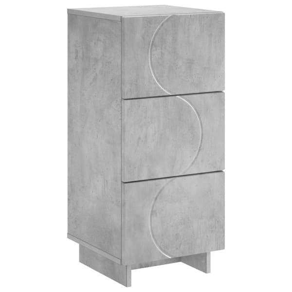Sideboard Betonggrå 33,5 x 34,5 x 75 cm Konstruerat trä