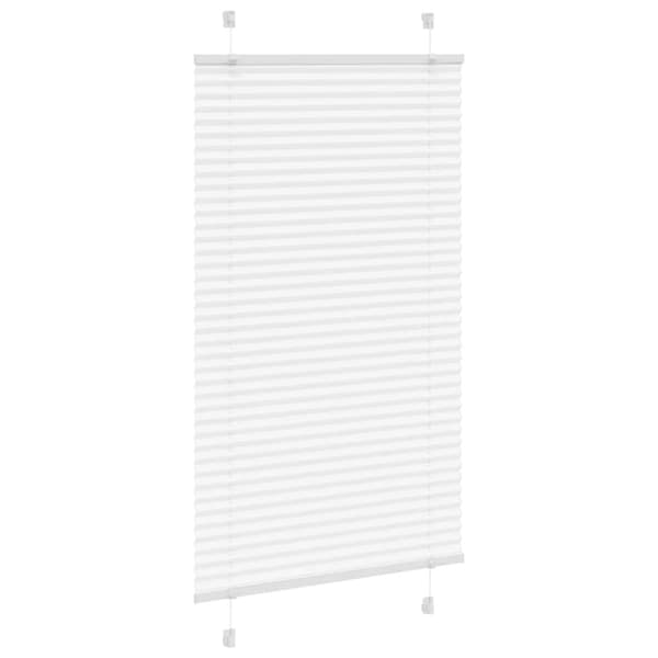 Plisserad persienn vit 70x150 cm tyg bredd 69,4 cm polyester