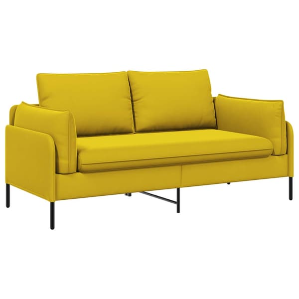 2-sits soffa 2-sits Gul 188 x 81 x 89 cm Sammet