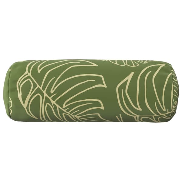 Kuddöverdrag 2 st HEERLEN Bladdesign Ø 15 x 40 cm Polyester