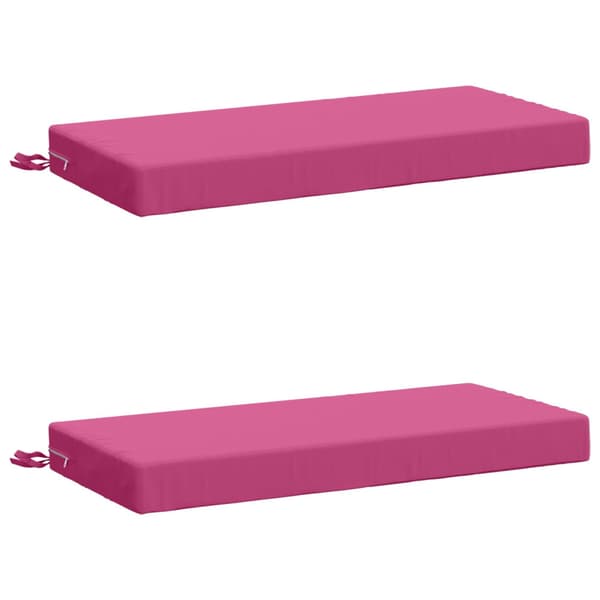 2-delade Bänk Kuddar SOEST 2 st 100% Polyester Rosa