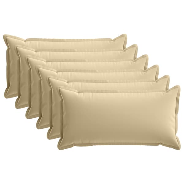 Kudde med kudde HOUTEN 6 st Beige Polyester