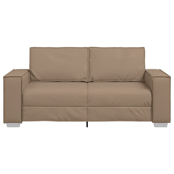Tvåsitssoffa Cappuccino 180 cm Konstläder
