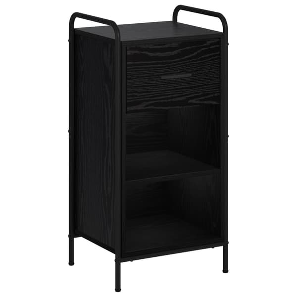 Sideboard Svart ek 97 x 33 x 81 cm Konstruerat trä