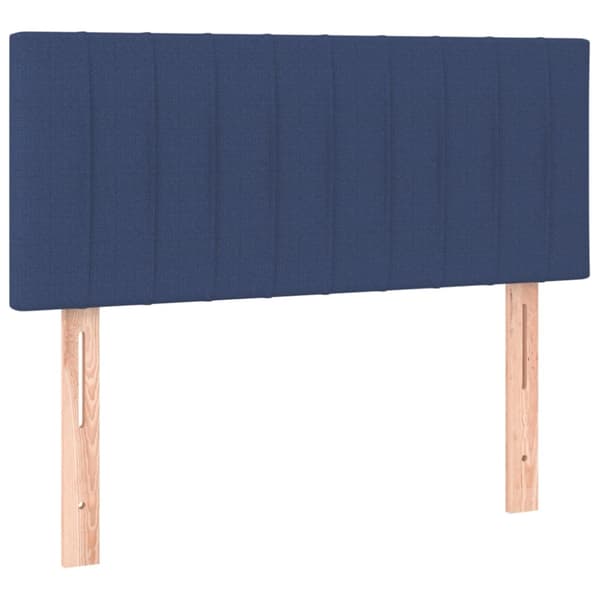 Sänggavel LED blå 80x5x78/88 cm tyg