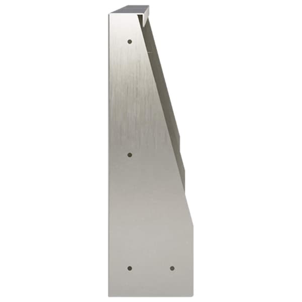 Stödvägg 2 st 60 x 12 x 30 cm Rostfritt stål Silver