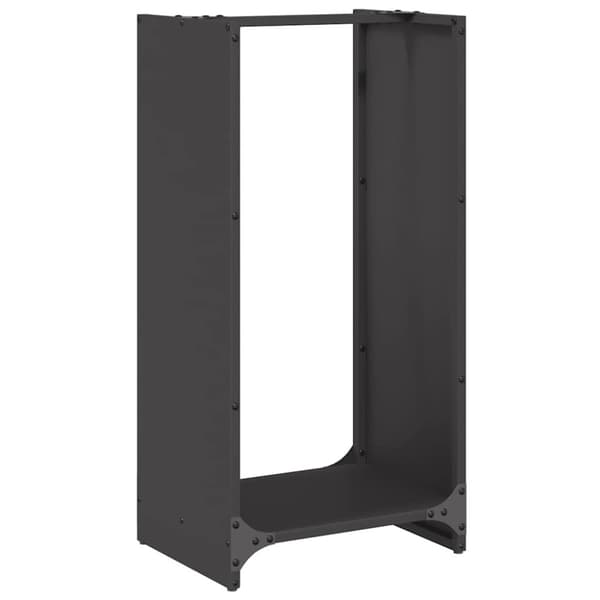 Vedställ svart 40x30x80 cm kallvalsat stål