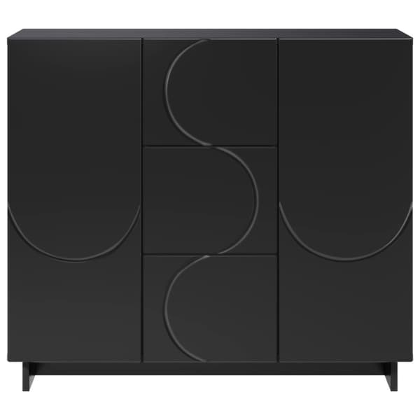Sideboard Svart 85.5 x 31 x 75 cm Konstruerat trä