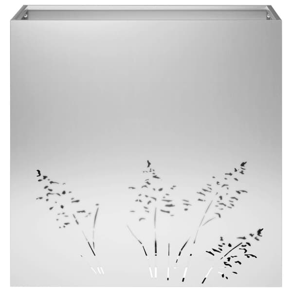 Trädgårdsplanterare 2 st Silver 50 x 30 x 49 cm