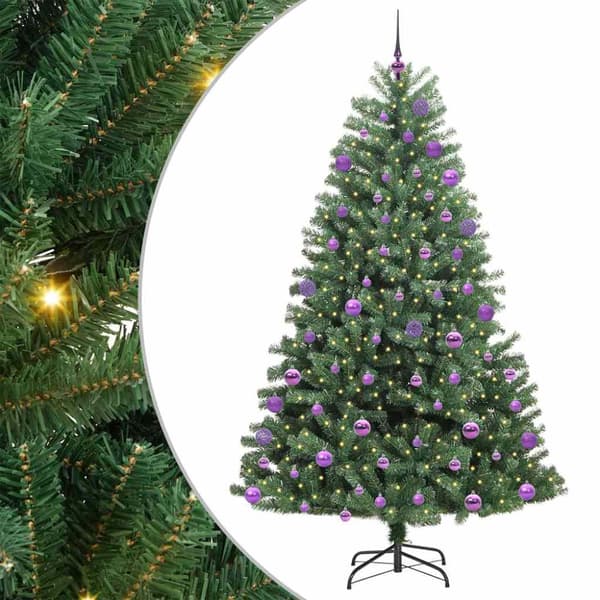 Plast Hingad Julgran Grön 180 cm PVC och metall